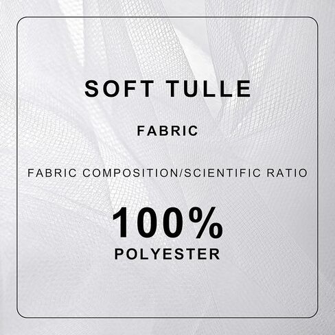 Black Tulle Ribbon Roll 54in × 10 ياردة - مثالية ل DIY هدية التغليف الزفاف دش الطفل in Kuwait