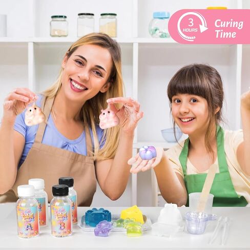 GiftMiyhime Taba Squishy Making Kit - مجموعتان مختلفتان من السيليكون A+B (واضح وشفاف) للمبتدئين لإنشاء أنماط اسفنجي مختلفة in Saudi Arabia