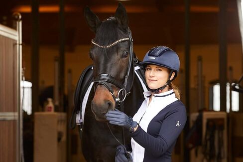قفازات ركوب الخيل uvex القابلة للتنفس مع عناصر سواروفسكي (الإنجليزية/ركوب الخيل) للنساء، Sportstyle Diamond in Kuwait