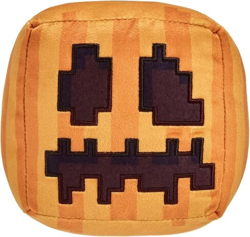 Minecraft Carved Pumpkin Plush Character, 8-inch Collectible Soft Doll Inspired by The Video Game in Saudi Arabia