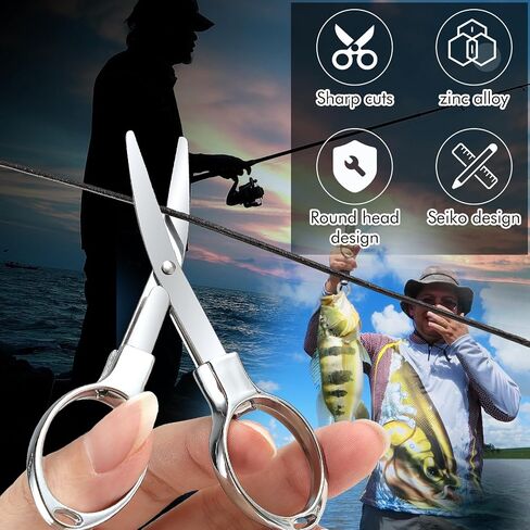 3 Pack Folding Scissors Keychains, Stainless Steel Portable Mini Pocket Travel Scissors, Multi Purpose Small Badge Scissor for Travel Office Craft Sewing Fishing(Gold, Silver, Rose Gold) in Saudi Arabia