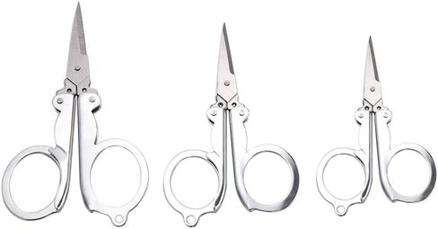 مقصات طي سيلز المكاتب الإمدادات المكتبية تطريز جيب قابلة للطي مقصات مصغرة مصغرة مقص مصنوعة يدويًا أدوات (أدوات) in Saudi Arabia