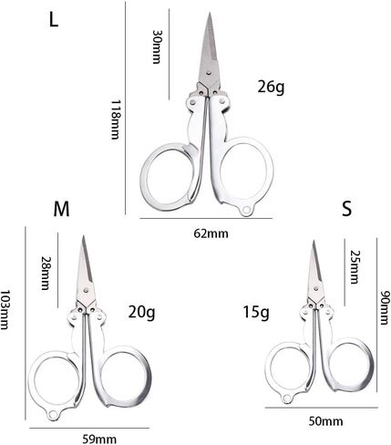 مقصات طي سيلز المكاتب الإمدادات المكتبية تطريز جيب قابلة للطي مقصات مصغرة مصغرة مقص مصنوعة يدويًا أدوات (أدوات) in Saudi Arabia