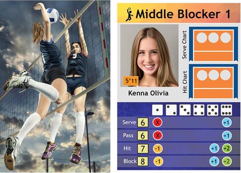 Action & Strategy Volleyball Board Game | Indoor Theme | Ages 13+ | 2 Players | 1v1 or 2v2 | Average Playtime 15 Minutes | Gift for Volleyball Players and Fans in Saudi Arabia