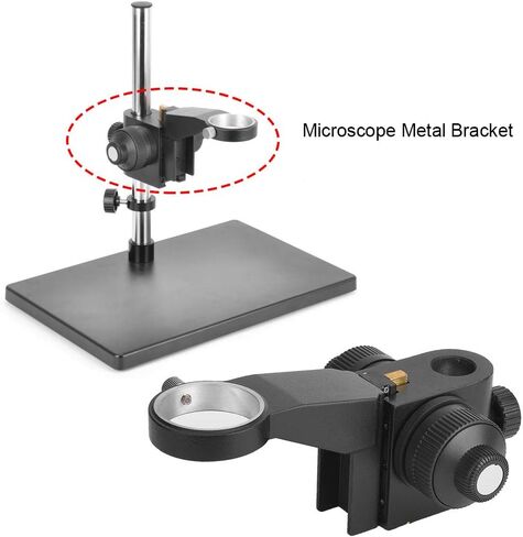 عالي الدقة المجهر المجسم المجسم المعدني تعديل الدقيق X10A Mount Stand للتكبير الصناعي المجهري المجهري المجهري مواد معدنية متينة in Kuwait