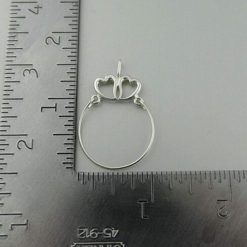 قلادة سحر قلوب اثنين - 925 Sterling Silver - إضافة سحر عرض هدية جاذبية جوهر السحر (SS411) in Saudi Arabia