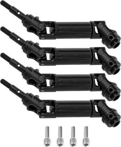 RC Drive عمود CVD الصلب المقاوم للصدأ لـ Traxxas 1/16 MINI XRT 108076-1 ترقيات شاحنة الوحش (4pcs ، أسود) in Kuwait