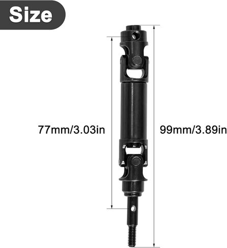 RC Drive عمود CVD الصلب المقاوم للصدأ لـ Traxxas 1/16 MINI XRT 108076-1 ترقيات شاحنة الوحش (4pcs ، أسود) in Kuwait