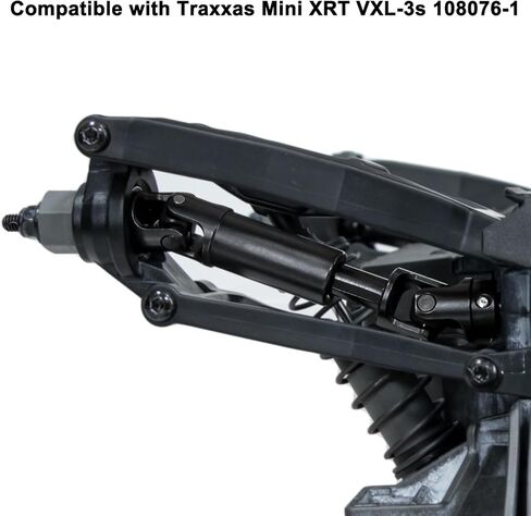RC Drive عمود CVD الصلب المقاوم للصدأ لـ Traxxas 1/16 MINI XRT 108076-1 ترقيات شاحنة الوحش (4pcs ، أسود) in Kuwait