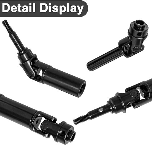RC Drive عمود CVD الصلب المقاوم للصدأ لـ Traxxas 1/16 MINI XRT 108076-1 ترقيات شاحنة الوحش (4pcs ، أسود) in Kuwait