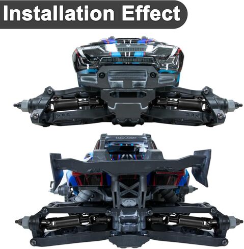 RC Drive عمود CVD الصلب المقاوم للصدأ لـ Traxxas 1/16 MINI XRT 108076-1 ترقيات شاحنة الوحش (4pcs ، أسود) in Kuwait