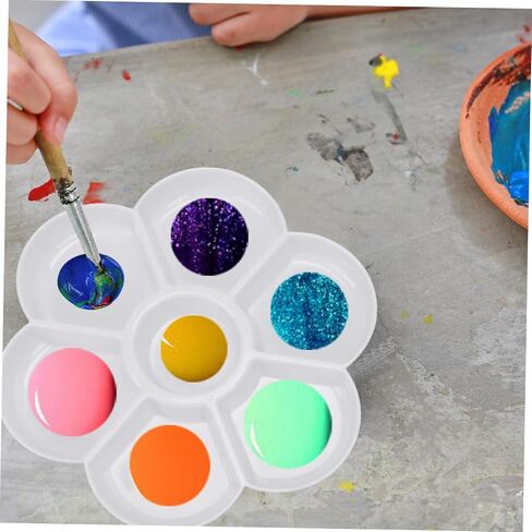 4Pcs Watercolor Paint Palette Tray for Boys and Girls and Adults White Mixing Trays for Painting Easy Clean Art Tools for DIY Crafts and Creative Projects in Saudi Arabia