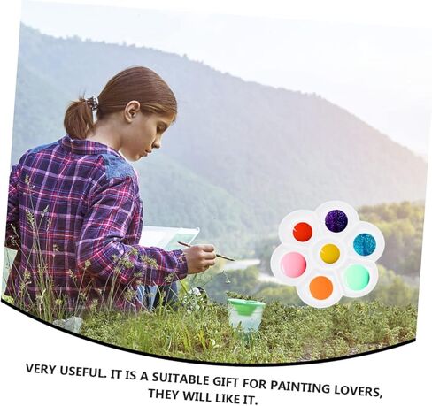 4Pcs Watercolor Paint Palette Tray for Boys and Girls and Adults White Mixing Trays for Painting Easy Clean Art Tools for DIY Crafts and Creative Projects in Saudi Arabia
