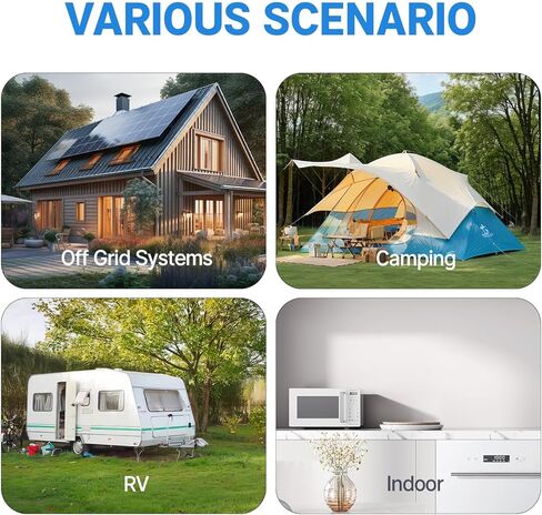 عاكس طاقة Redodo 2000 واط، عاكس موجة جيبية نقية 12 فولت تيار مستمر إلى 110 فولت-120 فولت، 18 أمبير كحد أقصى. منافذ تيار متردد، شاشة LCD، حماية متعددة، عاكس تيار متردد للأجهزة المنزلية، الإلكترونيات، المركبات الترفيهية، الشاحنات، الطاقة الشمسية in Kuwait