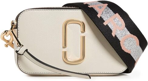 Marc Jacobs Women's Snapshot Camera Bag, Black/Baby Pink, One Size in Saudi Arabia