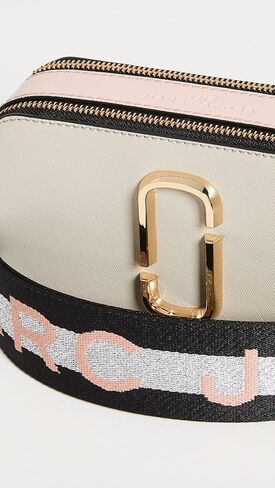 Marc Jacobs Women's Snapshot Camera Bag, Black/Baby Pink, One Size in Saudi Arabia