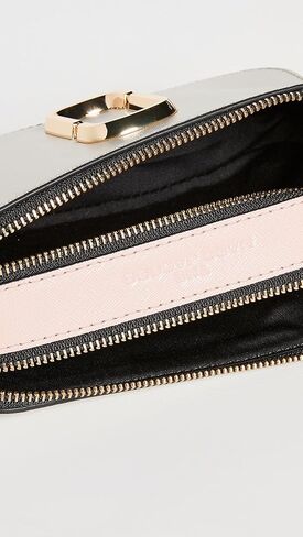 Marc Jacobs Women's Snapshot Camera Bag, Black/Baby Pink, One Size in Saudi Arabia