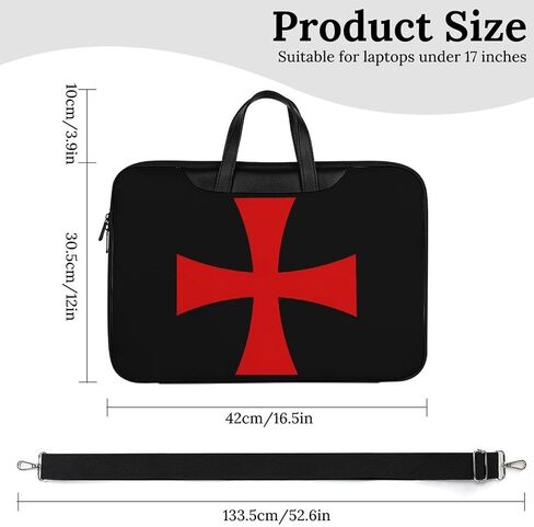 الفرسان الاسكتلنديون Templar Laptop Bag Sleeve Pu حقيبة Crossbody Crossder Counter Bass in Saudi Arabia