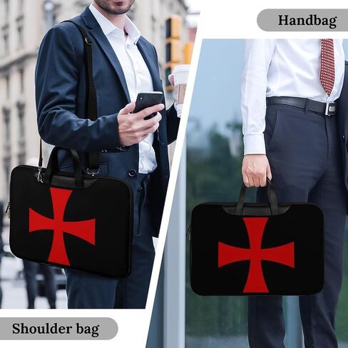 الفرسان الاسكتلنديون Templar Laptop Bag Sleeve Pu حقيبة Crossbody Crossder Counter Bass in Saudi Arabia