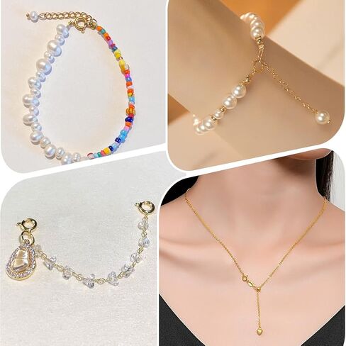PH Pandahall 50pcs 18k مشابك مطلية بالذهب المشابك المشبكات الذهبية مع مجموعات ملحقات للمجوهرات حلقات القفزة المفتوحة للأساور قلادات المعلقات مجوهرات لإجراء إصلاحات in Saudi Arabia