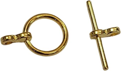 FS Brand 25 Sets Toggle Clasp Clasp Clasp Clasp Round Round Making Supply. (فضي) in Kuwait