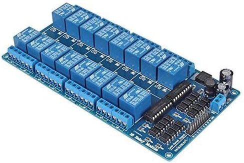 ACEIRMC 5 فولت 16 قناة واجهة التتابع لوحة تركيبية Optocoupler LED LM2576 الطاقة لاردوينو لتقوم بها بنفسك عدة PiC ARM AVR (1 قطعة) in Kuwait