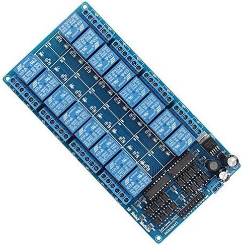 ACEIRMC 5 فولت 16 قناة واجهة التتابع لوحة تركيبية Optocoupler LED LM2576 الطاقة لاردوينو لتقوم بها بنفسك عدة PiC ARM AVR (1 قطعة) in Kuwait
