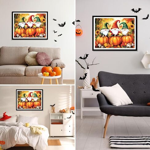 MXJSUA DIY 5D Halloween Flower Flower Kits Diamond Painting Kits للبالغين ، فنية الماس ، مجموعات تطريز مجرّد من Diamond Crystal Rhinestone Home Home Home ، 12x16inch in Saudi Arabia