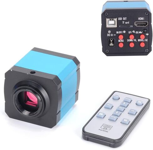 Microscope Accessories kit Slide Preparation camer 21MP 1080P 60FPS 2K HDMI USB Industrial Microscope Camera 100X C-Mount Lens Digital Microscope Microscope Accessories in Kuwait