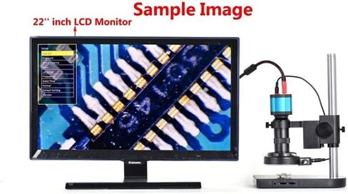 Microscope Accessories kit Slide Preparation camer 21MP 1080P 60FPS 2K HDMI USB Industrial Microscope Camera 100X C-Mount Lens Digital Microscope Microscope Accessories in Kuwait