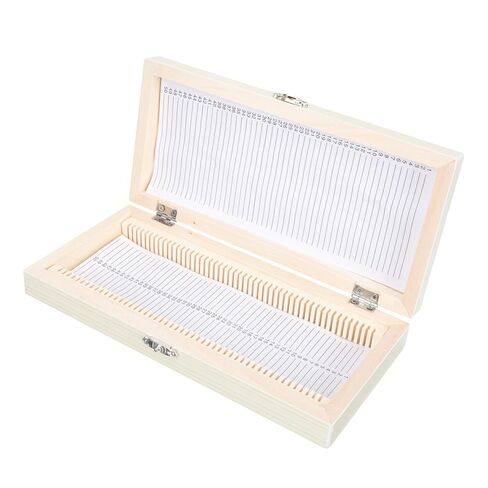 تتضمن حالة تخزين شريحة المجهر الخشبي للعينات المعدة مواقع فتحات شريحة الحامل المشبك والإسفنج الوقائي للنقل الآمن in Kuwait