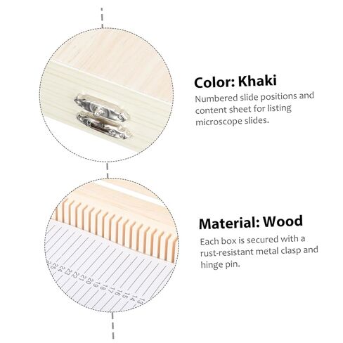 تتضمن حالة تخزين شريحة المجهر الخشبي للعينات المعدة مواقع فتحات شريحة الحامل المشبك والإسفنج الوقائي للنقل الآمن in Kuwait
