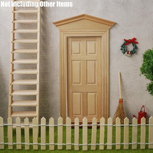 Odoria Dollhouse Step Ladder Miniature: 1/12 Scale Unfinished Construction for Fairy Garden Rustic - Mini Elf Gnome Wood Furniture for Craft DIY in Saudi Arabia