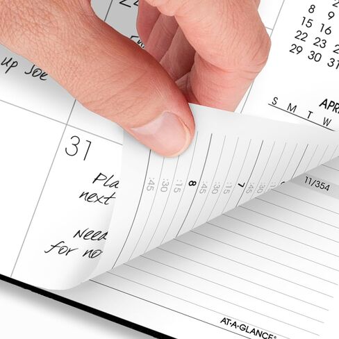 AT-A-GLANCE 2026 Appointment Book Planner, Weekly & Monthly, 8.75" x 11", Large, Move-A-Page, Black (70950E0526) in Saudi Arabia