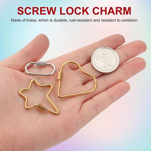 Patikil النحاس المسمار مشبك سحر القفل البيضاوي ، 5pcs مجوهرات المشبك مشبك خطاف قفل micro pave clasps zirconia clasps والإغلاق لسوار القلادة صنع قلادة متدلية ، الذهب الوردي in Saudi Arabia