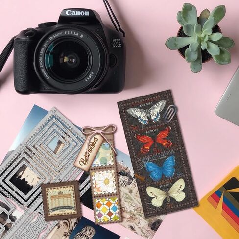 Globleland Postage Stamp Frame قطع يموت من أجل DIY Scrapbooking Metal Tickets Border Cut Vies Gornmark Cuts لتصنيع البطاقات تصنع ألبوم الصور الحرف الداكن in Saudi Arabia