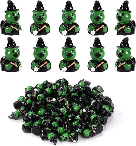 50pcs Small Resin Ducks, Mini Resin Animals Tiny Miniature Figurines for Halloween DIY Aquarium Garden Office Decoration (Bad Duck) in Saudi Arabia