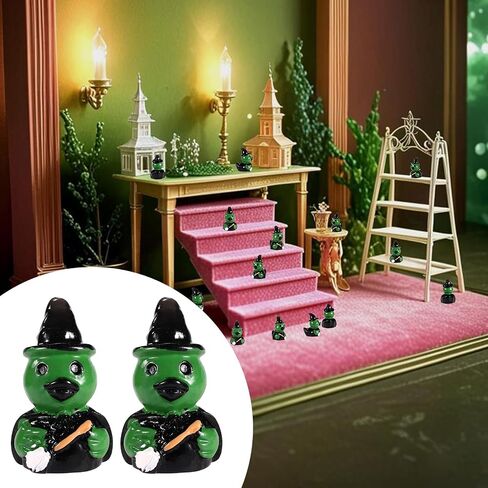 50pcs Small Resin Ducks, Mini Resin Animals Tiny Miniature Figurines for Halloween DIY Aquarium Garden Office Decoration (Bad Duck) in Saudi Arabia