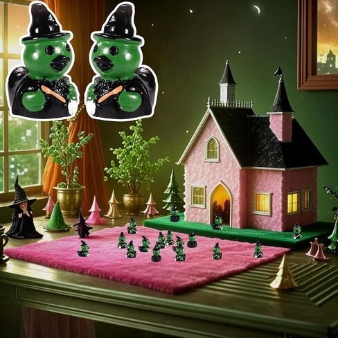 50pcs Small Resin Ducks, Mini Resin Animals Tiny Miniature Figurines for Halloween DIY Aquarium Garden Office Decoration (Bad Duck) in Saudi Arabia