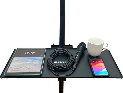 Heavy Duty Steel Tray for Mobile TV Stand, TV Cart, Speaker Stand (10.8X22.5) in Kuwait