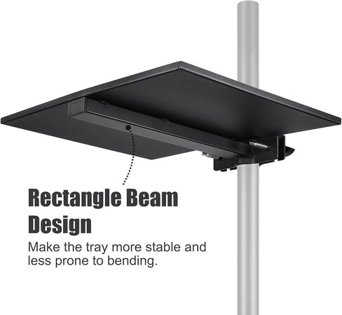 Heavy Duty Steel Tray for Mobile TV Stand, TV Cart, Speaker Stand (10.8X22.5) in Kuwait