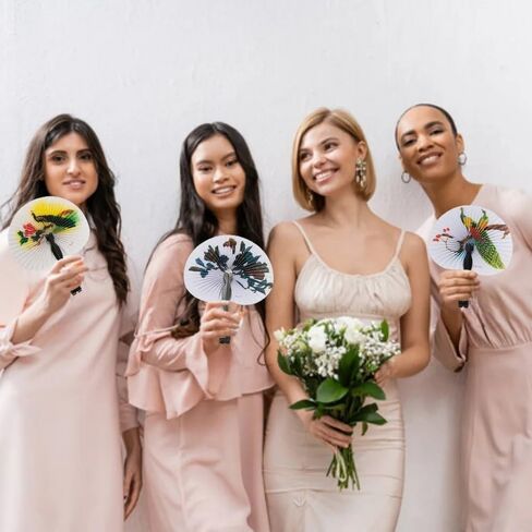 مراوح ميني أورينتال قابلة للطي - مستلزمات الحفلات - 12 قطعة in Kuwait