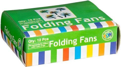 مراوح ميني أورينتال قابلة للطي - مستلزمات الحفلات - 12 قطعة in Kuwait