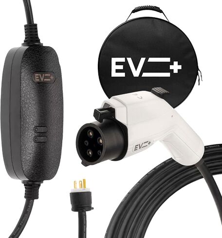 Duosida 32A EV Portable Charging Station, Level 2 EV Home Charger with Charging Screen, 20-ft EV SAE J1772 Charging Cable, Travel Case, EVSE Level 2 NEMA 14-50 Portable Charger in Saudi Arabia