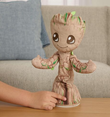 Mattel Marvel Plush ، Dancing Groot Groot Engling Engling Toy ، طوله 13 بوصة مع الصوت ، والعبارات ، وحركات الموسيقى والرقص in Saudi Arabia