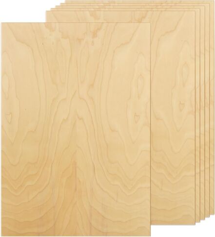 6pcs 12 × 18 × 1/4 بوصة من أوراق خشب البلطيق من خشب البلطيق 6 مم من خشب الخشب الرقائقي غير المكتمل للفنون والحرف اليدوية والرسم والبايروغرافيا ونقش الخشب وحرق الخشب والليزر والمعماري النماذج المعمارية in Kuwait