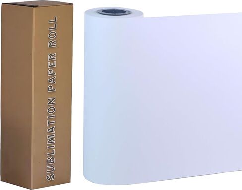 24 Inch x 164 Feet Sublimation Paper Roll 120gsm Heat Sublimation Transfer Paper Quick Drying 2" Core Compatible with Inkjet Printer in Saudi Arabia