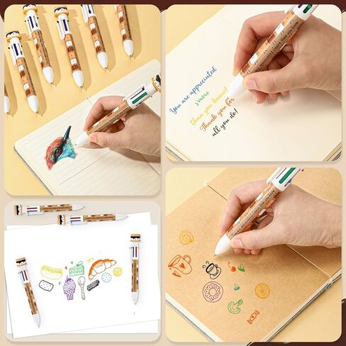 36 مجموعات s'more Marshmallow هدايا التقدير Bulk 6 في 1 متعدد الألوان Point Pen مضحك هدايا ملهمة لطيف مع إشارة مرجعية إيجابية للموظف العمل in Saudi Arabia
