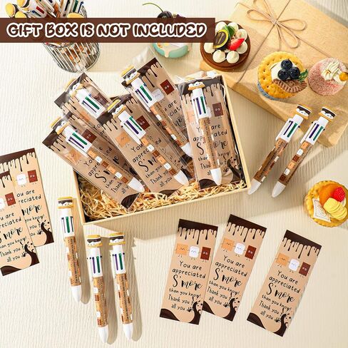 36 مجموعات s'more Marshmallow هدايا التقدير Bulk 6 في 1 متعدد الألوان Point Pen مضحك هدايا ملهمة لطيف مع إشارة مرجعية إيجابية للموظف العمل in Saudi Arabia
