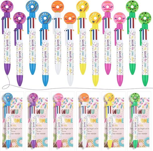 36 مجموعات s'more Marshmallow هدايا التقدير Bulk 6 في 1 متعدد الألوان Point Pen مضحك هدايا ملهمة لطيف مع إشارة مرجعية إيجابية للموظف العمل in Kuwait